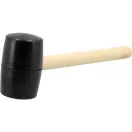 VOREL Ciocan cauciuc 600 g maner lemn 70 mm