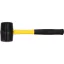 VOREL Ciocan cauciuc 1.000 g maner fibra de sticla 66 mm