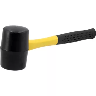 VOREL Ciocan cauciuc 1.000 g maner fibra de sticla 66 mm