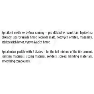   FESTA Tijă de amestecare vopsea 70 x 500 mm rotundă profesională