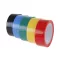 Bandă izolatoare 19 x 0,13 mm x 5 m cu cinci culori (5 buc)