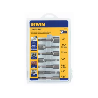   Set de îndepărtare a capului șurubului rupt IRWIN Power-Grip cu suport de bit din 7 piese