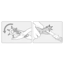 VOREL Clești piercing piele revolver 220 mm 2,5-5 mm