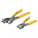 VOREL Cleste piercing piele cu revolver si nituitor piele + 100 nituri