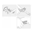 VOREL Cleste piercing piele cu revolver si nituitor piele + 100 nituri