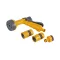 ROSA Pistol de udare plastic 6 functii + 3 conectori