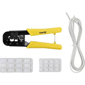  Cleste de sertizare VOREL pentru cabluri de retea UTP/RJ45 si telefon/RJ11