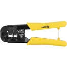 Cleste de sertizare VOREL pentru cabluri de retea UTP/RJ45 si telefon/RJ11