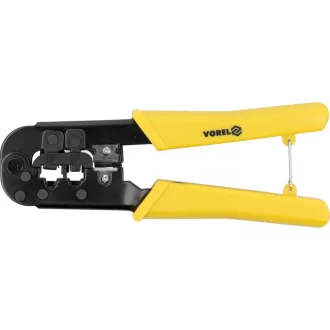   Cleste de sertizare VOREL pentru cabluri de retea UTP/RJ45 si telefon/RJ11