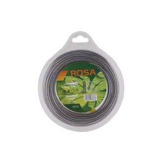 ROSA Mașină de tuns gazon damil 3 mm x 15 m pătrat armat