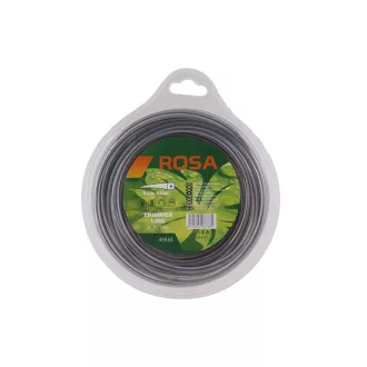   ROSA Mașină de tuns gazon damil 3,15 mm x 15 m pătrat armat
