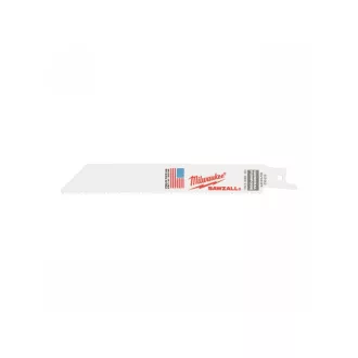   Pânză de ferăstrău MILWAUKEE Sabre 150/2,5/1,8 mm bimetal (lemn, metal, plastic) (5 buc)