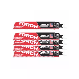   Lama de fierastrau sabie MILWAUKEE 150x10 mm TORCH™ NITRUS TCT (5 bucati)