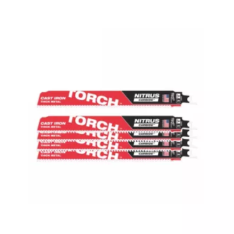   Pană pentru fierăstrău sabie MILWAUKEE 230x10 mm TORCH™ NITRUS TCT (5 buc)