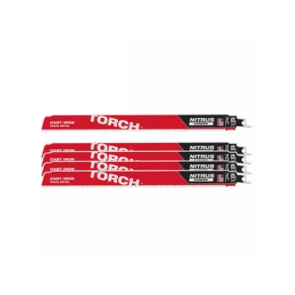   MILWAUKEE Lamă de fierăstrău sabie 300x10 mm TORCH™ NITRUS TCT (5 buc)