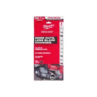   Pânză de ferăstrău cu bandă MILWAUKEE cu distanța dintre dinți 776,29 mm x 2,1/1,8 mm / 12/14TPI bimetal (3 buc)