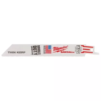   MILWAUKEE Lamă pentru fierăstrău sabie 150 mm / 24TPI bimetal Co (pentru metal) (5 buc)