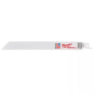   Lamă de fierăstrău sabie MILWAUKEE 200 mm / 10-14TPI bimetal (lemn, metal, plastic) (5 buc)