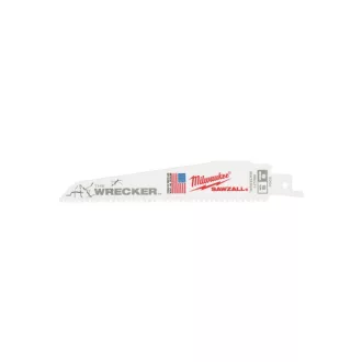   Lamă de fierăstrău cu coadă MILWAUKEE, 150 mm / 7/11TPI, bimetalic Co (pentru metal, lemn) (5 buc) (48005701)