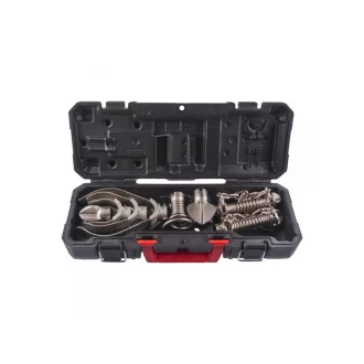   Set capete de curățare MILWAUKEE pentru mașini de curățat țevi secționale din 9 piese, spirală de 22 mm