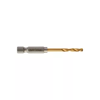   Burghiu MILWAUKEE 3,5 x 69/25 mm HSS-G TiN, HEX roșu - Shockwave™ (2 buc)