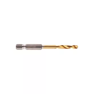   Burghiu cu melc MILWAUKEE 4,5 x 76/29 mm HSS-G TiN, HEX roșu - Shockwave™