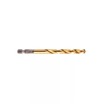   Burghiu cu melc MILWAUKEE 7,0 x 109/66 mm HSS-G TiN, HEX roșu - Shockwave™