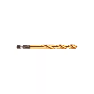   Burghiu cu melc MILWAUKEE 8,5 x 114/72 mm HSS-G TiN, HEX roșu - Shockwave™