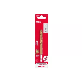   Burghiu cu melc MILWAUKEE 9,5 x 118/74 mm HSS-G TiN, HEX roșu - Shockwave™