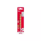 Burghiu cu melc MILWAUKEE 11,0 x 125/80 mm HSS-G TiN, HEX roșu - Shockwave™