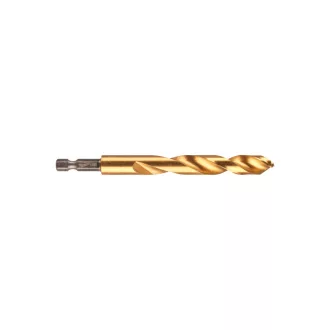   Burghiu cu melc MILWAUKEE 11,5 x 126/81 mm HSS-G TiN, HEX roșu - Shockwave™