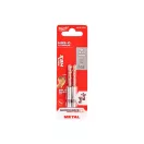 Burghiu MILWAUKEE 3,0 x 65/23 mm HSS-G TiN, HEX roșu - Shockwave™ (2 buc)