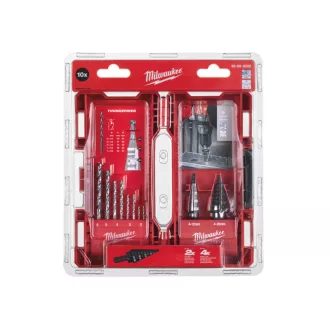   Set de găurit în trepte MILWAUKEE și set de burghie cu melc HSS-G Thunderweb de 10 bucăți