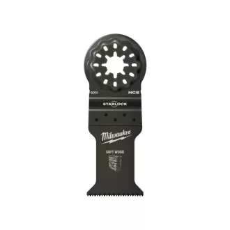   Pânză de ferăstrău cu adâncime MILWAUKEE (pentru lemn de esență moale) 35 x 42 mm Multitool Starlock (10 buc)