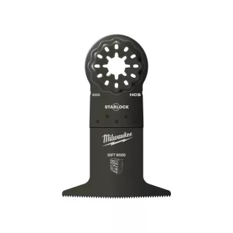   Pânză de ferăstrău cu adâncime MILWAUKEE (pentru lemn de esență moale) 65 x 42 mm Multitool Starlock