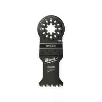   Pânză de ferăstrău cu adâncime MILWAUKEE Bimetal (pentru lemn de esență tare) 35 x 42 mm Unelte multifuncționale Starlock cu 3 tăieturi (10 buc)