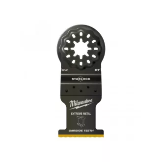  Pânză de ferăstrău cu adâncime MILWAUKEE 35 x 32 mm dinți din carbură Multitool Starlock