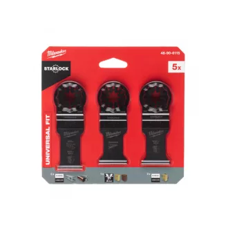   MILWAUKEE Set de lame de ferăstrău cu adâncime 5 piese Metal/lemn Multitool Starlock