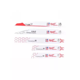   Set de lame de ferăstrău MILWAUKEE Sabre 5 bucăți SAWZALL™