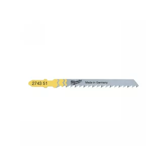   Pânză de ferăstrău alternativ MILWAUKEE T101D 75/4,0 mm HCS (5 buc)