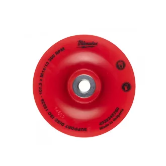 MILWAUKEE Placa suport flexibila 110 mm / M14
