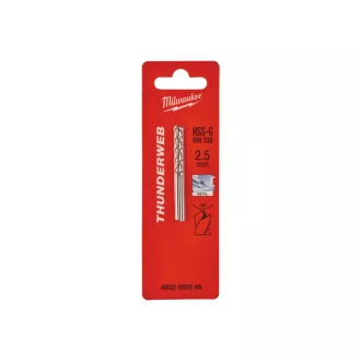   MILWAUKEE burghiu cu șurub 2,5 x 57/30 mm HSS-G DIN 338 Thunderweb (2 buc)