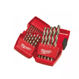   MILWAUKEE Set de burghie cu șurub 19 bucăți 1,0-10,0 mm HSS-G DIN 338