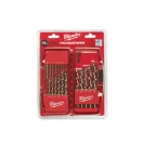MILWAUKEE Set de burghie cu șurub 19 bucăți 1,0-10,0 mm HSS-G DIN 338