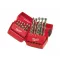 MILWAUKEE Set de burghie cu șurub 25 bucăți 1,0-13,0 mm HSS-G DIN 338