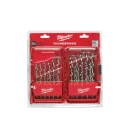 MILWAUKEE Set de burghie cu șurub 25 bucăți 1,0-13,0 mm HSS-G DIN 338