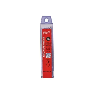   MILWAUKEE găuritor cu șurub 5,5 x 93/57 mm HSS-G DIN 338 Thunderweb (10 buc)