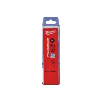   MILWAUKEE găuritor cu șurub 12 x 151/101 mm HSS-G DIN 338 Thunderweb (5 buc)