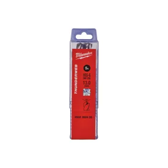   MILWAUKEE găuritor cu șurub 13 x 151/101 mm HSS-G DIN 338 Thunderweb (5 buc)
