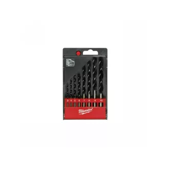   MILWAUKEE Set de găurit pentru lemn 8 bucăți (3-4-5-6-7-8-9-10 mm) într-o cutie de plastic